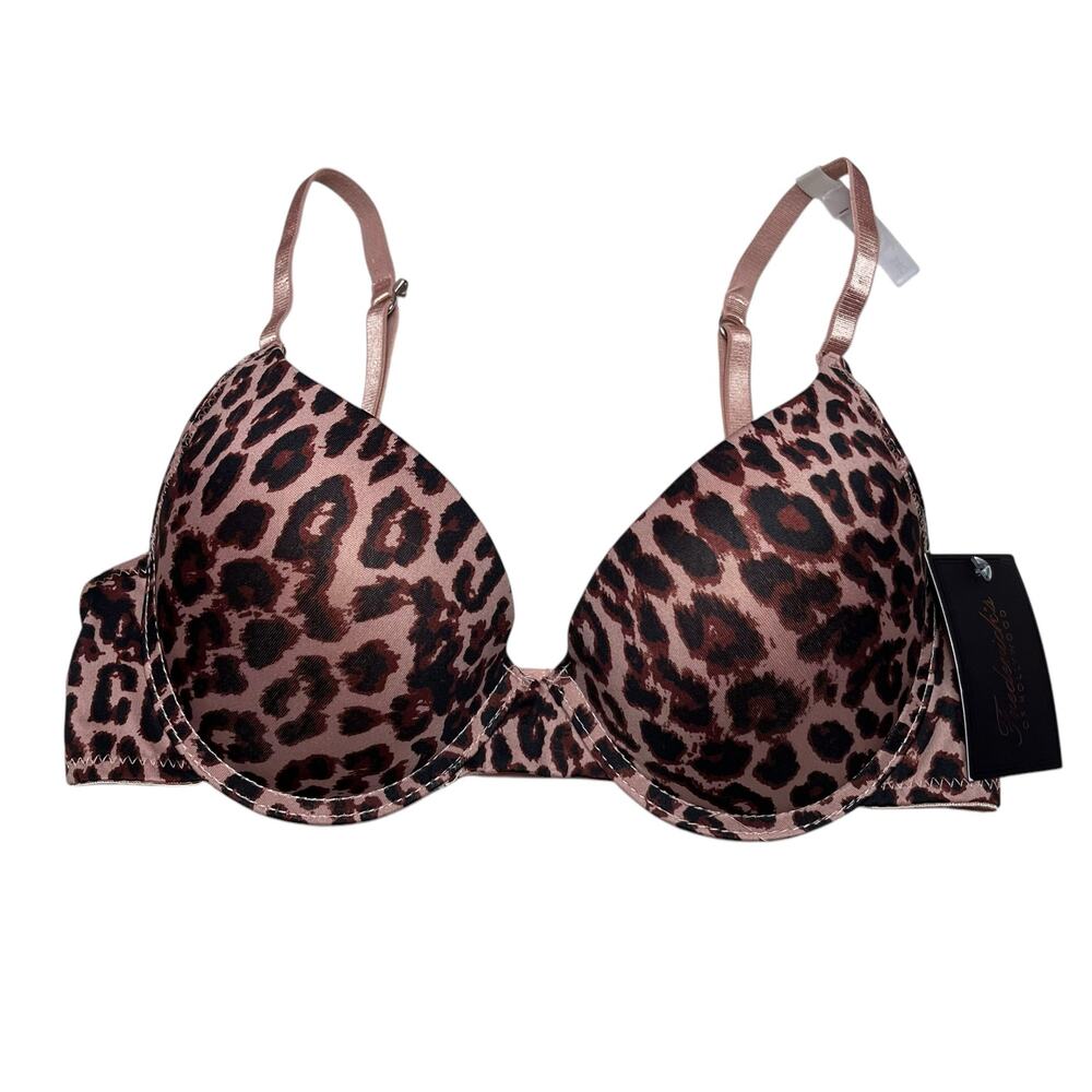 Frederick's of Hollywood Diana Animal Print Push-Up Bra Size 36C